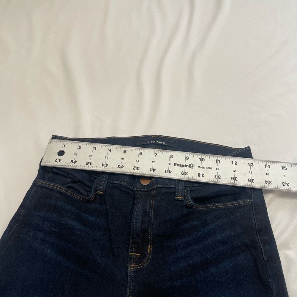J Brand Mid Rise Rail Eminence Skinny Denim Jeans Size 28 View 2